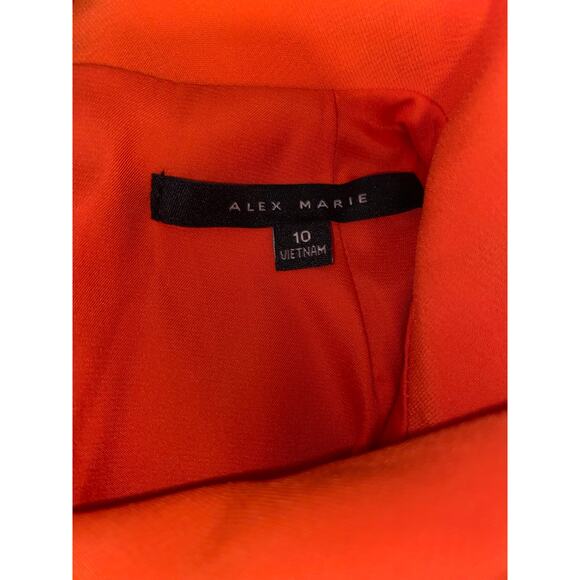 Alex Marie Stunning Sophisticated 10 Mock Neck Sleeveless Back Zip Lined Dress - Picture 12 of 12